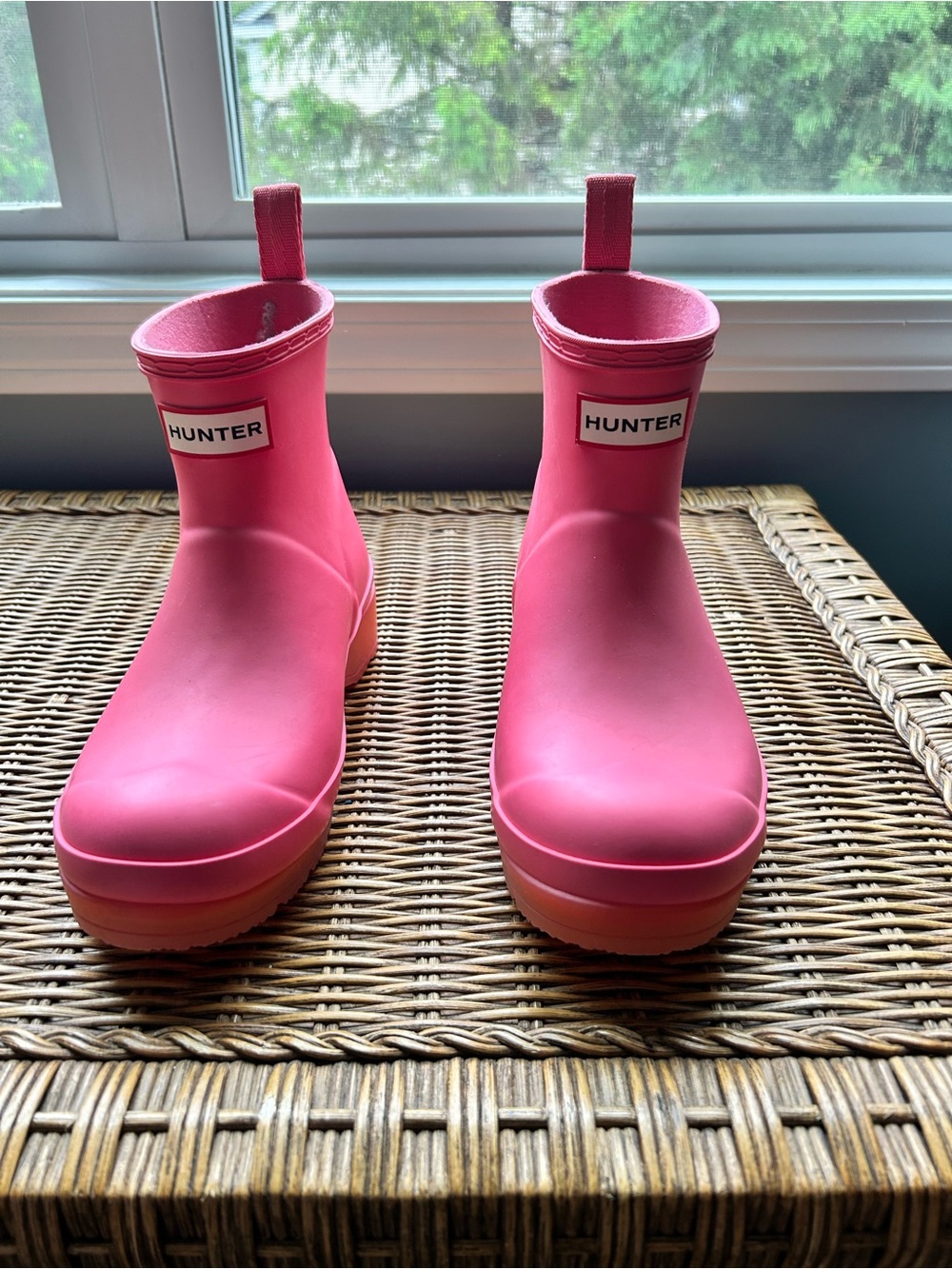 Hunter Hot Pink Short Waterproof Boots